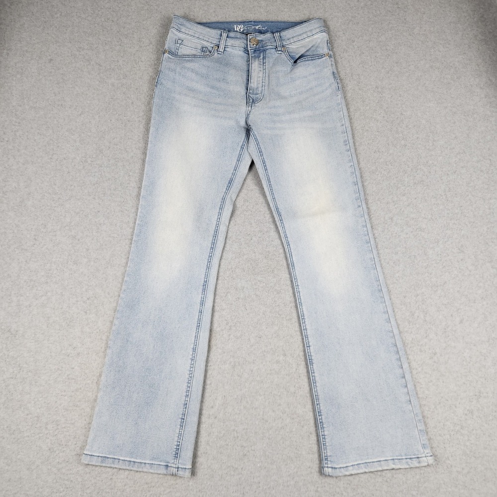 DG2 by Diane Gilman Jeans Womens 6P Light Blue Denim Whiskered Cotton Stretch